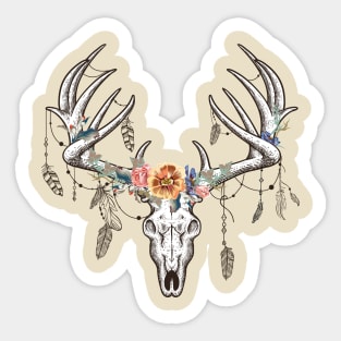 Deer skull Boho Sticker